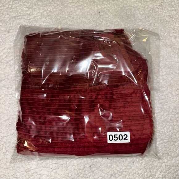 Woolrich Vintage Corduroy Zipper Vest Deep Ruby Red Womens Large EUC - Picture 11 of 11